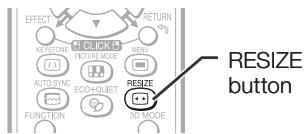 SHARP XR-55X - Press RESIZE. - 1