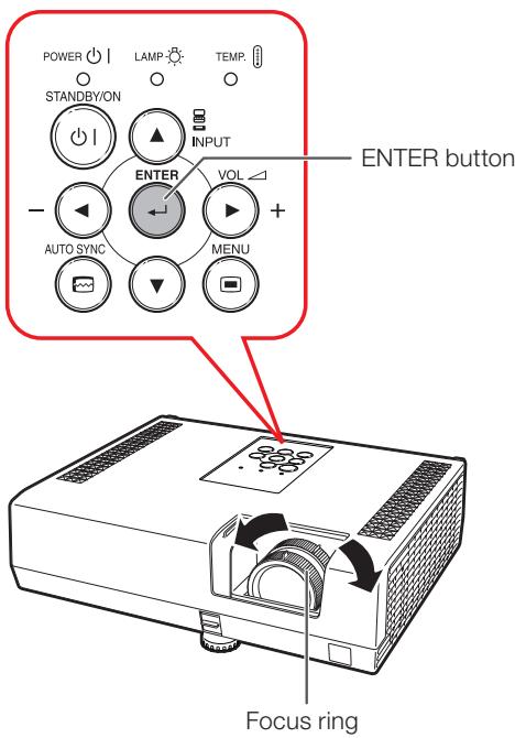 SHARP XR-55X - Adjusting the Focus - 2