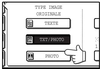 SHARP AR-M317 - Sélection du type d'original. - 1