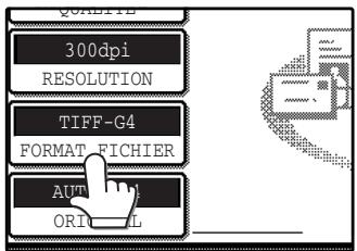 SHARP AR-M317 - Selection du FORMAT de fichier - 1