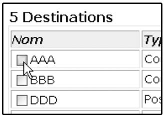 SHARP AR-M317 - Édition et suppression de destinations de transmission programmes - 2