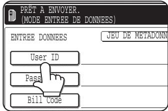 SHARP AR-M317 - Les touches des éléments enregistrés dans le jeu de métadonnées s'affichent. appuyez sur la touche correspondant à l'objet que vous souhaitez entrer. - 1