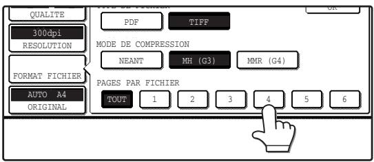 SHARP AR-M317 - Définissez le nombre de pages par fichier. - 1