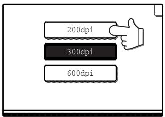 SHARP AR-M317 - Touchez la touche de résolution requise. - 1