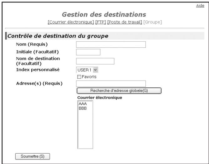 SHARP AR-M317 - Entre les informations de destination. - 1