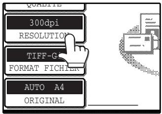 SHARP AR-M317 - Selection de la resolution - 1