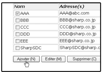 SHARP AR-M317 - Cliquez sur le bouton "ajouter". - 1