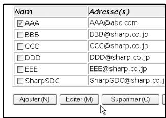 SHARP AR-M317 - Cliquez sur "editor" ou "supprimer". - 1