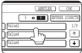 SHARP AR-M317 - Appuyez sur la touche correspondant à la valeur que vous souhaitez entrer. - 1
