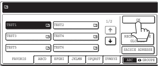 SHARP AR-M317 - Si vous touchez la touche [OBJET] ou [nom fichier], un clavier apparait. saisissez le texte désiré, puis touchez la touche [OK]. - 3
