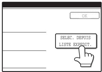 SHARP AR-M317 - Appuyez sur la touche [SELEC. depuis LISTE expedit.] - 1