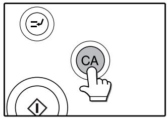 SHARP AR-M318 - Appuyez sur la touche [EFFACEMENT TOTAL] (CA) pour quitter le programme. - 1