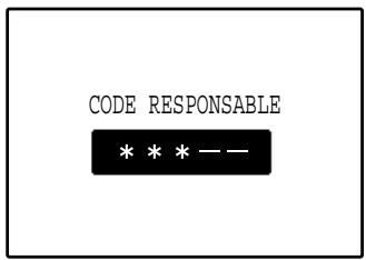 CODE RESPONSABLE * * * ——