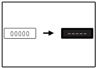 SHARP AR-M318 - Utilisez les touches du pavé numérique pour entrer le nouveau code responsable à cinq chiffres. - 1