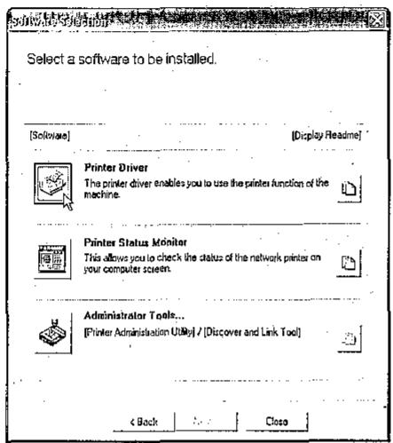 SHARP AR-P17 - INSTALLING THE PRINTER DRIVER (Standard installation) - 3