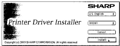 SHARP AR-P17 - INSTALLATION IN MAC OS 8.6 - 9.x - 1