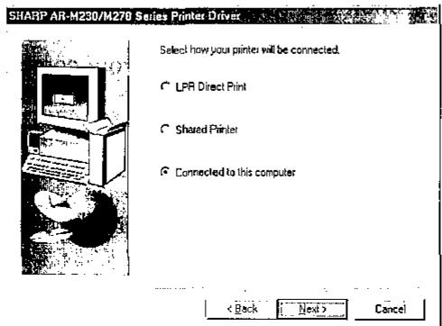 SHARP AR-P17 - Installation in Windows 98/Me/2000 (USB cable) - 5