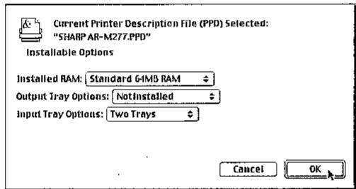 SHARP AR-P17 - MAC OS 8.6 - 9.x - 2
