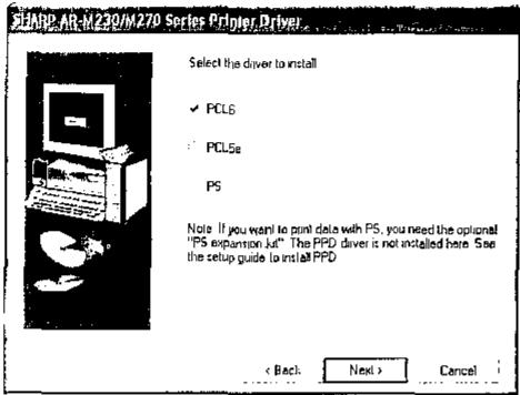 SHARP AR-P17 - INSTALLING THE PS DISPLAY FONTS - 11