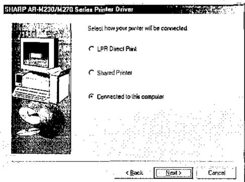 SHARP AR-P17 - Installation in Windows 95/98/Me/NT 4.0/2000 (parallel cable) - 5
