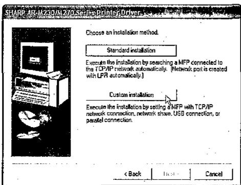 SHARP AR-P17 - Installation in Windows XP (USB/parallel cable) - 4