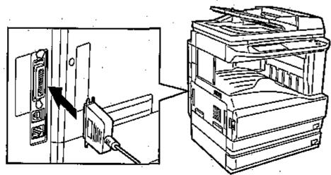 SHARP AR-P17 - CONNECTING A PARALLEL CABLE - 1