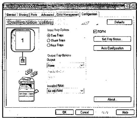 SHARP AR-P17 - CONFIGURING THE PRINTER DRIVER - 2
