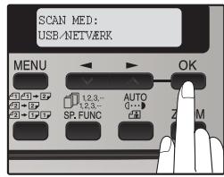 SCAN MED: USB/NETWORK MENU OK 1.2.3- 1.2.3- SP, FUNC AUTO 0... Z M