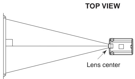 SHARP PG-D120U - Example of a ceiling-mount setup - 1