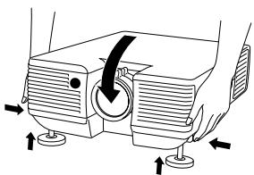 SHARP PG-D120U - Adjusting the Height of the Picture - 6