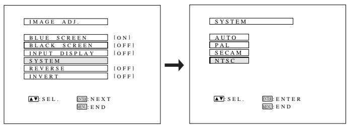 SHARP PG-D120U - Setting the ON-SCREEN DISPLAY language - 1