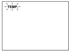 SHARP PG-D120U - About the Temperature Monitor Function: - 1