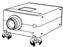 SHARP PG-D210U - Adjusting the Height of the Picture - 6