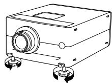 SHARP PG-D210U - Adjusting the Height of the Picture - 4