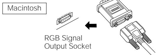 SHARP PG-D210U - Connecting to the Computer RGB Input (RGB 1, 2)/Output Terminals - 3
