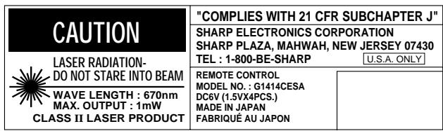 SHARP PG-D210U - LASER POINTER button - 1