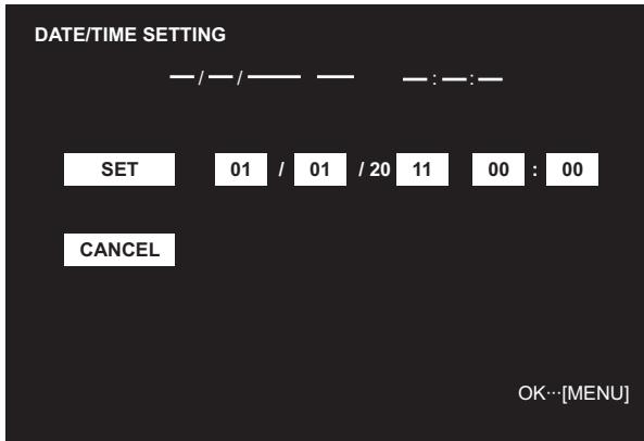 SHARP PN-E702 - Date/time setting - 1