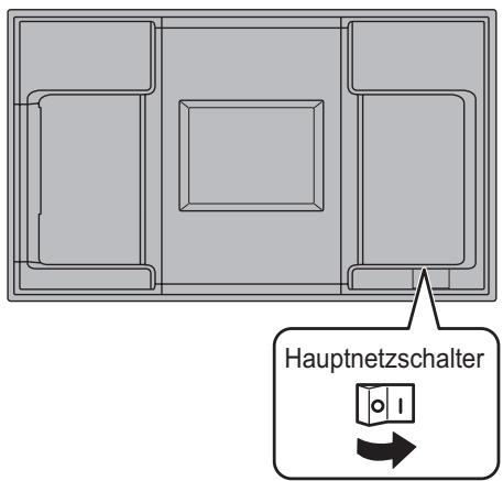 SHARP PN-E702 - Einschalten des Netzstroms - 1