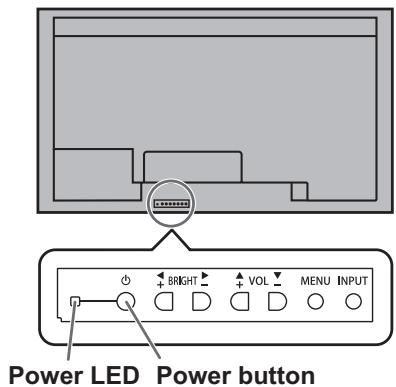 SHARP PN-V600 - Turning power on/off - 2