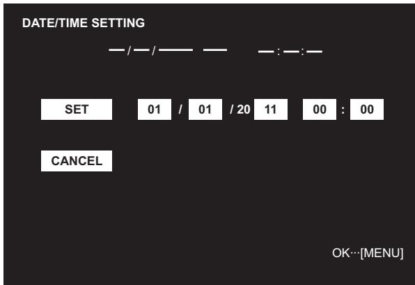 SHARP PN-V600 - Date/time setting - 1