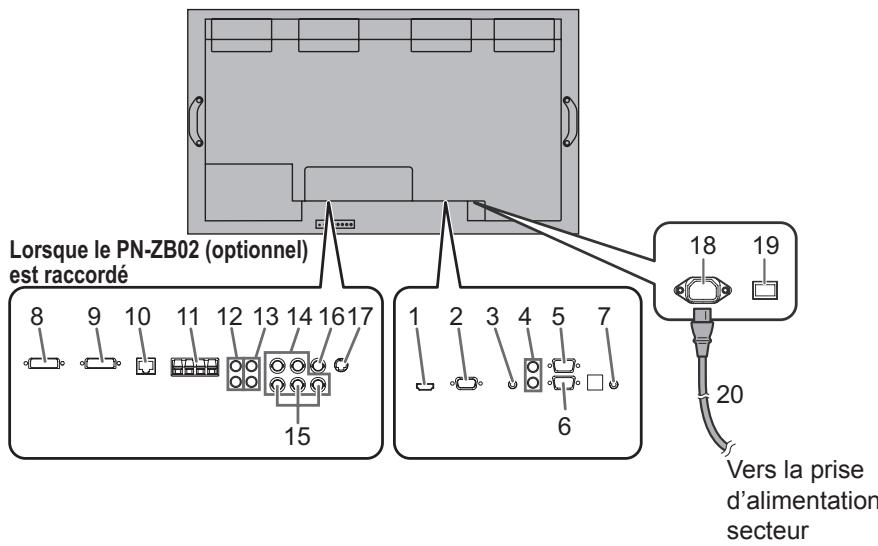SHARP PN-V600 - Connexions - 1