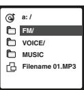 SHARP WA-MP40 - Within 20 seconds, press  or  to select the type of data that desired to play. - 3