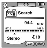 SHARP WA-MP40 - Manual Tuning and memorising a station - 2
