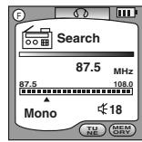 SHARP WA-MP40 - Manual Tuning and memorising a station - 1