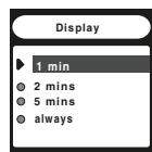 SHARP WA-MP40 - Changing the screen display time - 2