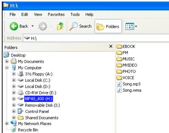 SHARP WA-MP40 - Transferring file data from PC to the unit - 1