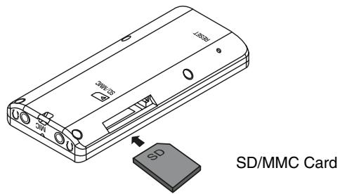 SHARP WA-MP40 - SD/MMC card installation - 1