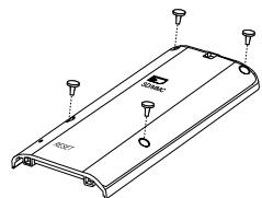 SHARP WA-MP400 - Removing the built-in battery - 1