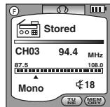 SHARP WA-MP400 - Manual Tuning and memorising a station - 6