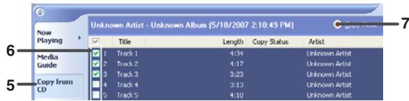 SHARP WA-MP400 - Ripping tracks from audio CD to PC - 1